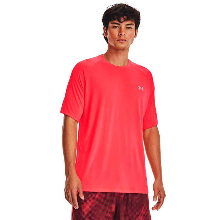 Tricou bărbătesc Under Armour UA M TECH REFLECTIVE SS S Coral photo 2