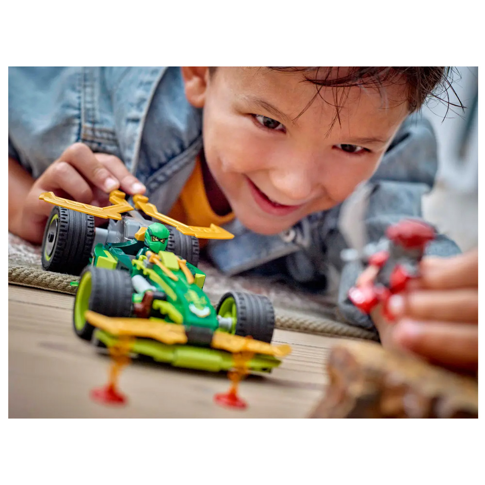 Constructor Lego Ninjago Lloyd's Pull-Back Race Car 71828 de la 7+ ani photo 2