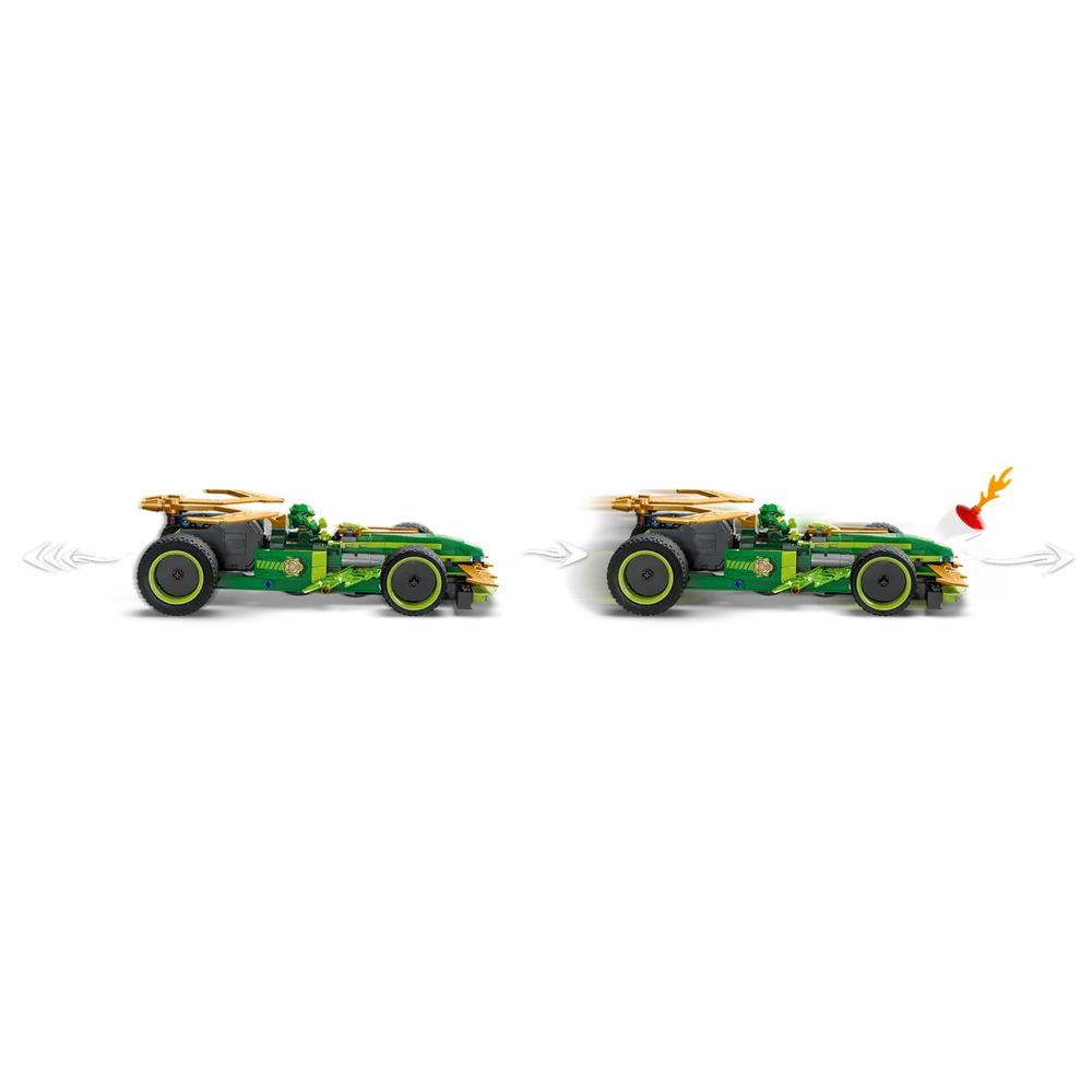 Constructor Lego Ninjago Lloyd's Pull-Back Race Car 71828 de la 7+ ani photo 3