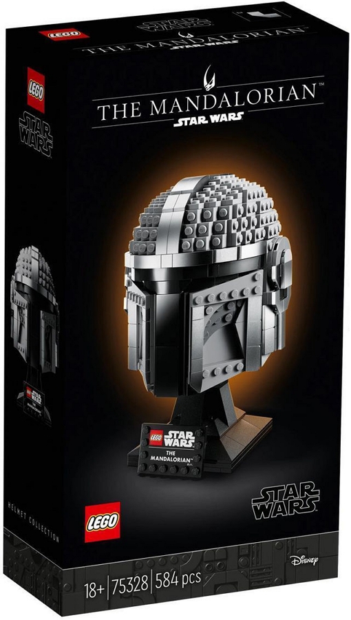 Constructor Lego Star Wars The Mandalorian Helmet 75328 de la 18+ ani photo 1