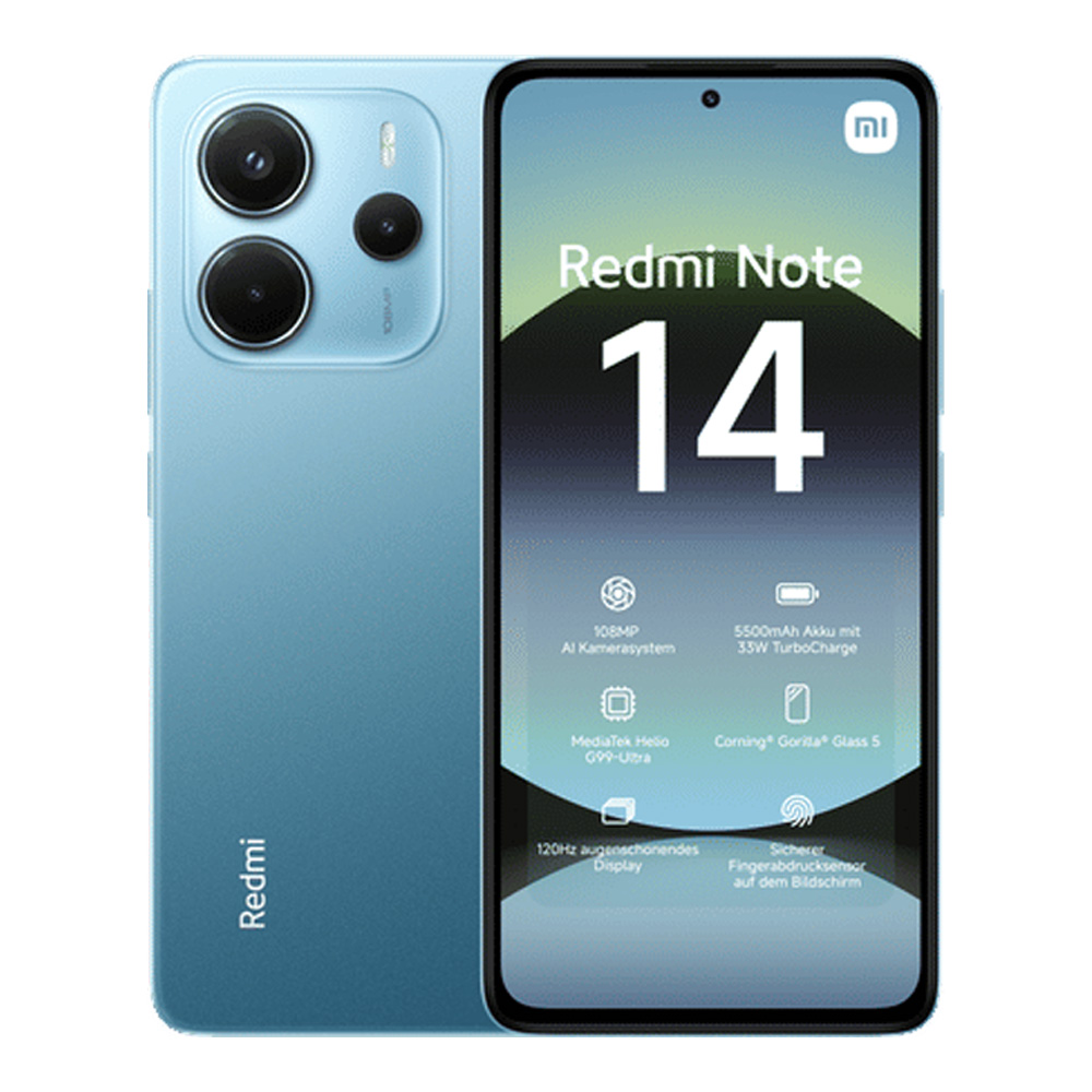 Смартфон Xiaomi Redmi Note 14 / 6.67'' / 6 ГБ / 128 ГБ / Ocean Blue photo 1