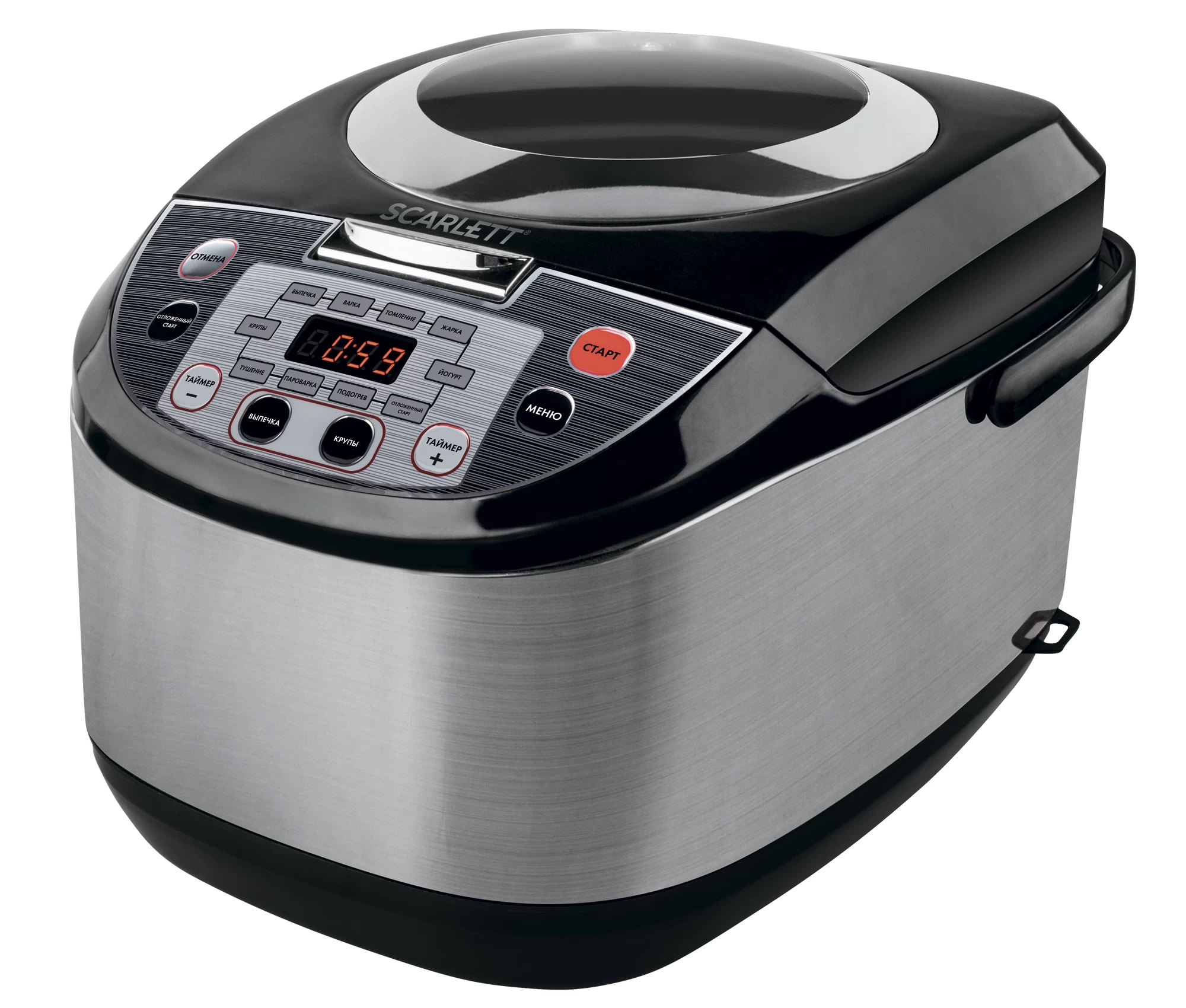 Multifierbator Scarlett SC-MC410S28 / / 900 / 10 programe / Argintiu cu negru photo 1