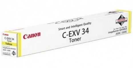 Toner Canon C-EXV34 Yellow, (270g/appr. 19000 pages 10%) for Canon iRC2020L/20i/25i/30L/30i photo 1