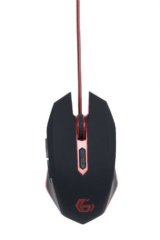 Игровая мышь Gembird MUSG-001-R / USB / 2400dpi / Black photo 1