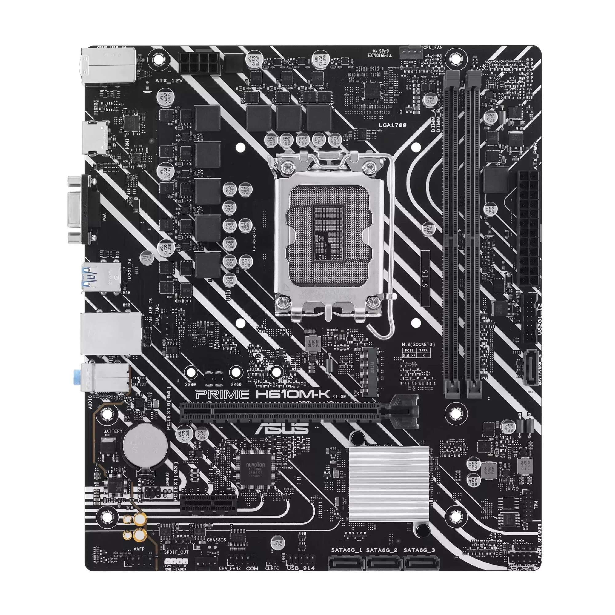 Материнская плата ASUS PRIME H610M-K / 1700 / H610 / DDR5 / mATX photo 2