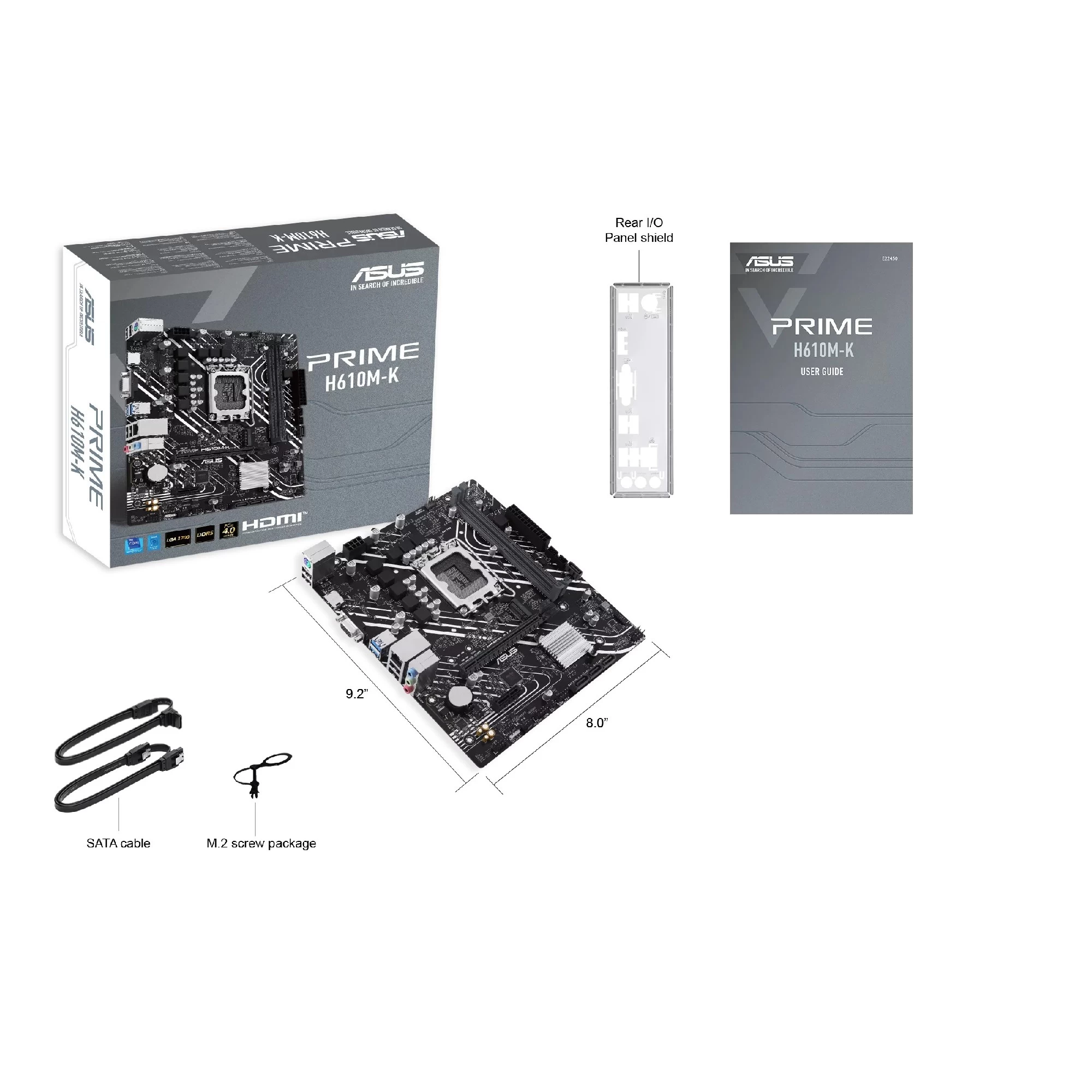 Материнская плата ASUS PRIME H610M-K / 1700 / H610 / DDR5 / mATX photo 5
