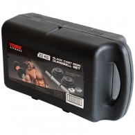 Гантель наборная 20 кг YORK Black Cast Iron Dumbbell Spinlock in PVC case thumbnav 1