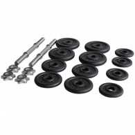 Гантель наборная 20 кг YORK Black Cast Iron Dumbbell Spinlock in PVC case thumbnav 3