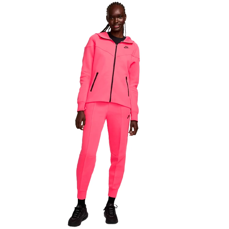 Hanorac Nike W NSW TCH FLC WR FZ HDY XS Roz Femei photo 5