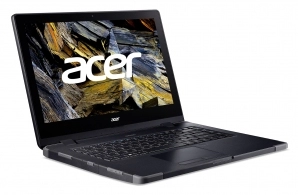 ACER Enduro EN314-51WG Shale Black (NR.R0QEU.00D) 14.0" FHD IPS (Intel Core i5-10210U 4xCore 1.6-4.2GHz, 8GB (1x8) DDR4 RAM, 512GB PCIe NVMe SSD+HDD Kit, MX230 2GB GDDR5, Smart CR, SD Card, WiFi-AX/BT 5, FPR, Backlit, LAN, RS 232, 3cell, HD cam, IP53, No  