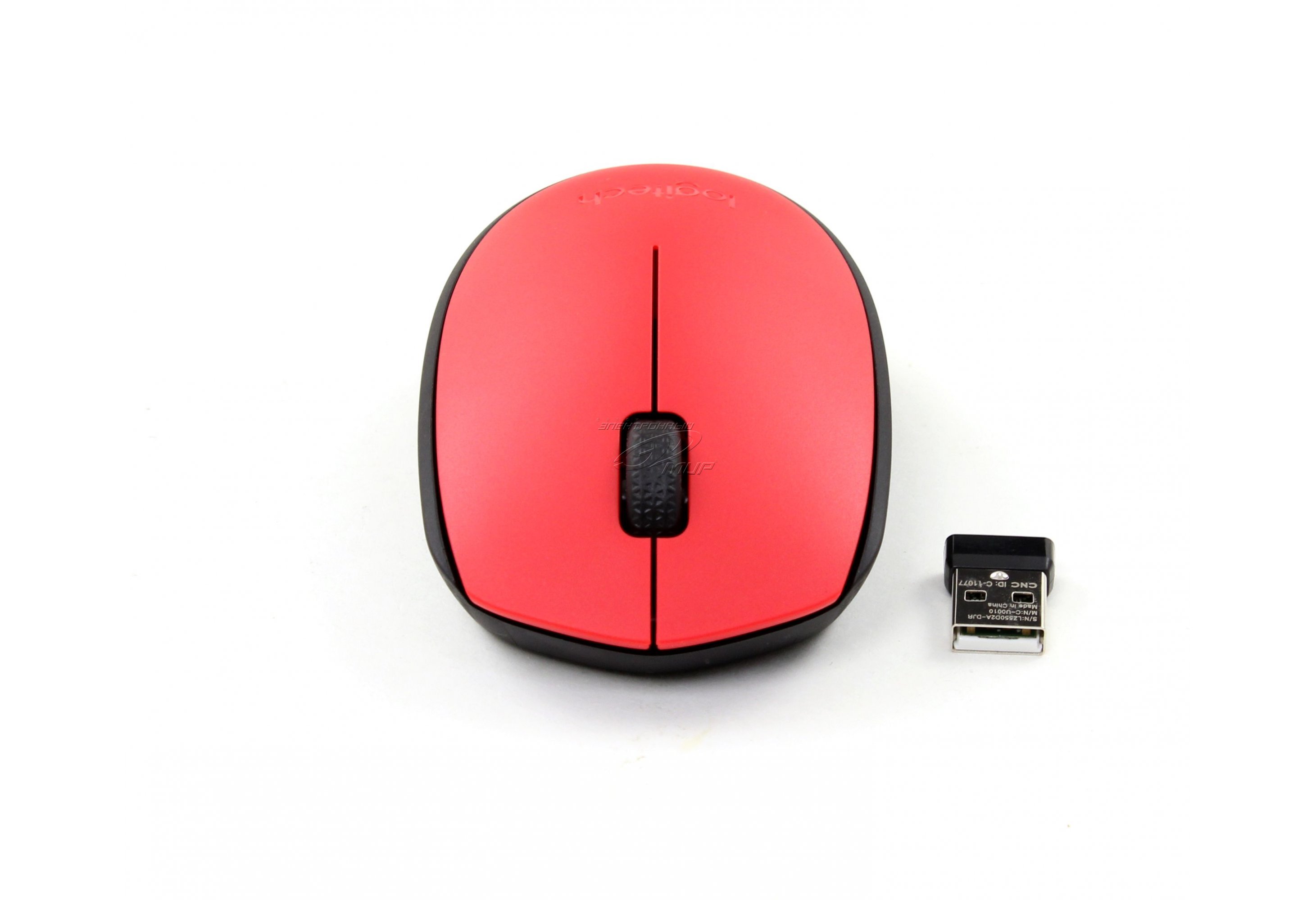 Mouse Wireless Logitech M171 / Optical  / Nano receiver / Red photo 2