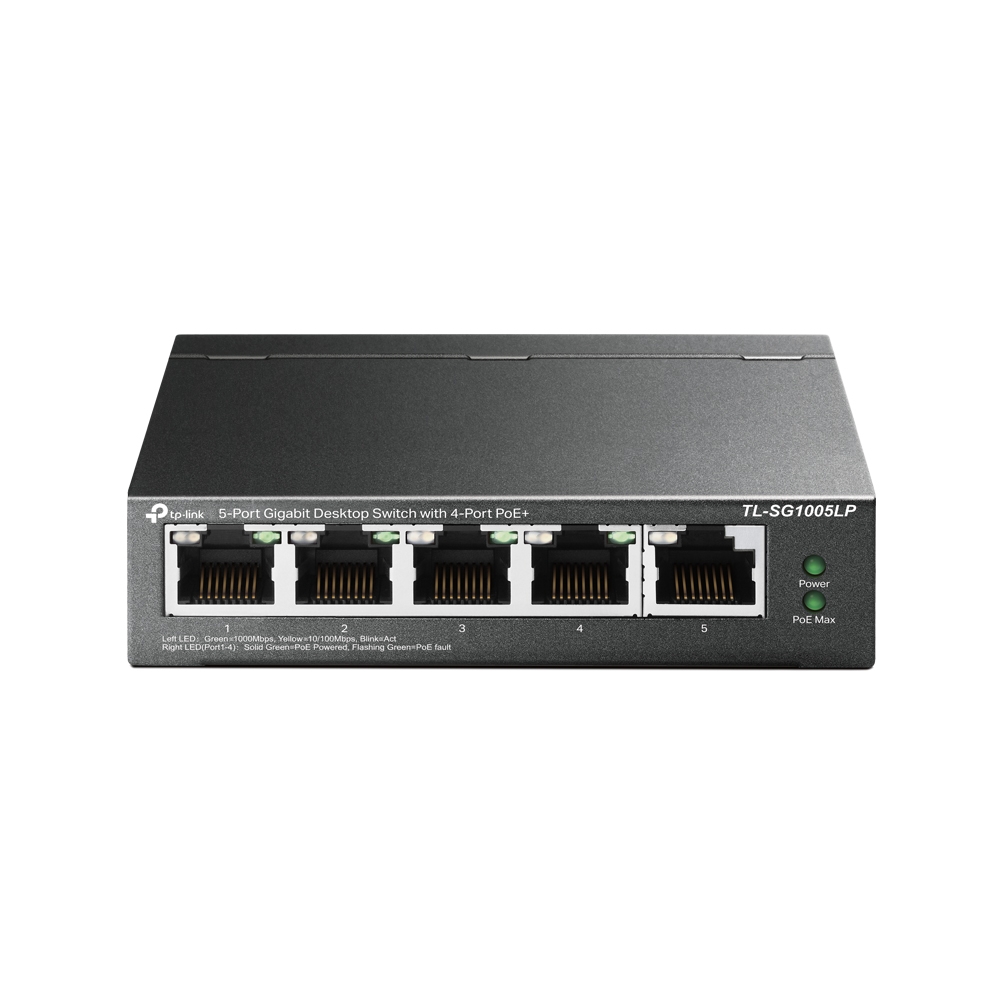 PoE Коммутатор TP-LINK TL-SG105LP / 5 port / Gigabit / RJ45 / steel case photo 1
