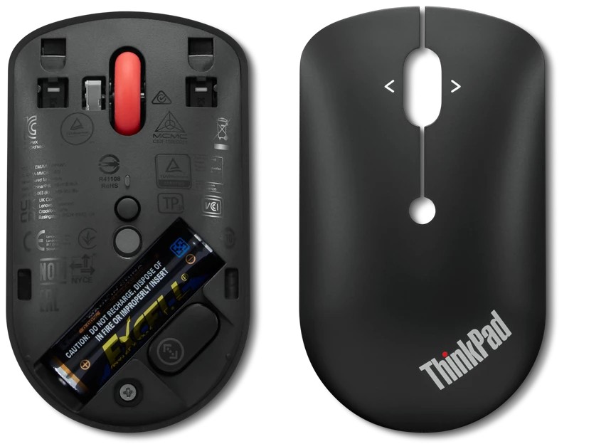 Беспроводная компактная мышь ThinkPad / USB-C / 2400 dpi / Optical / Black photo 6