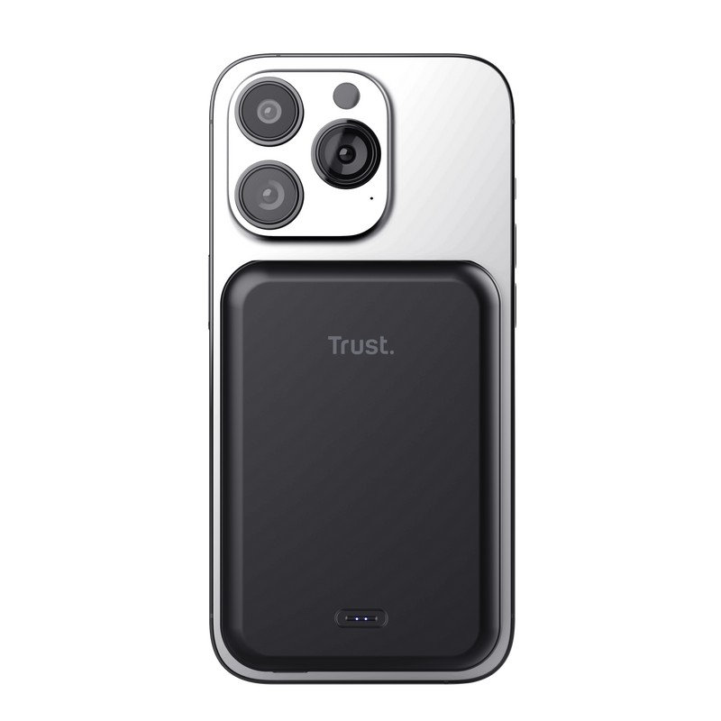 Магнитный беспроводной пауэрбанк Trust MAGNO / 5000 мА·ч / Black photo 6