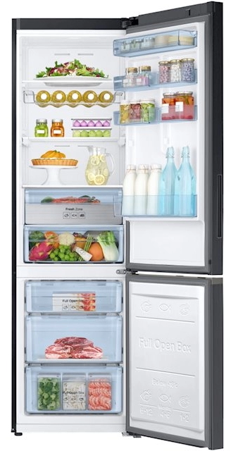 Frigider cu doua usi Samsung RB37K63402C / 367 l / 200.7 cm / A+ / Negru photo 2