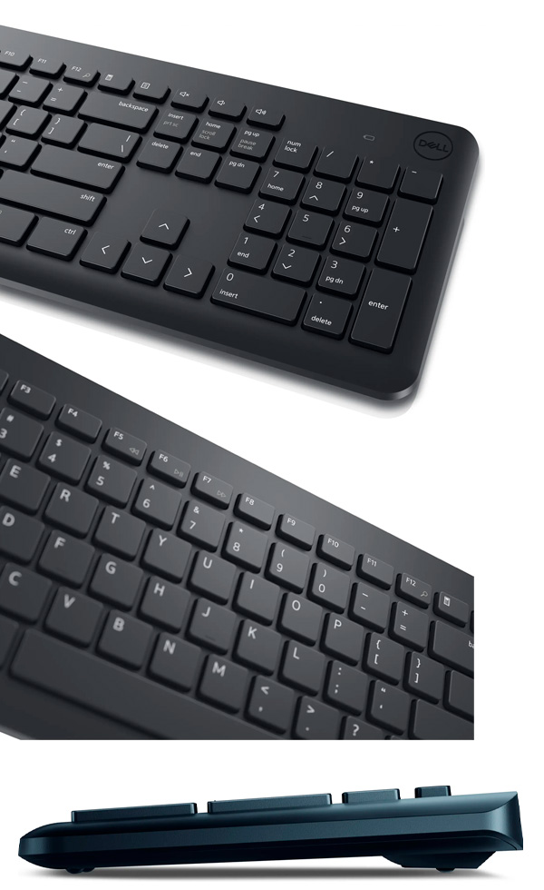 Клавиатура + мышь беспроводная Dell KM3322W - Ru / Мембранная photo 5
