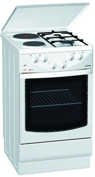 Plită combinată Gorenje KN 272W / 4 arzatoare / Emailat photo 1