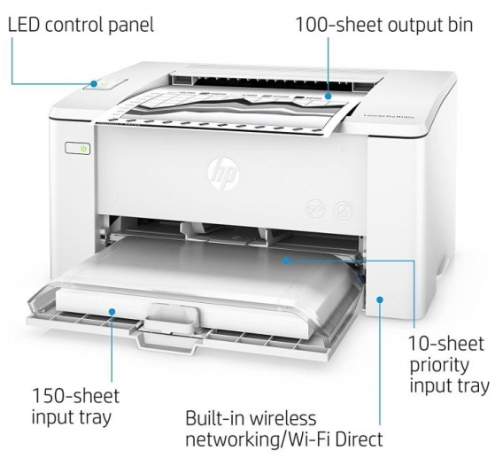 Imprimanta laser HP LaserJet Pro M102w photo 3