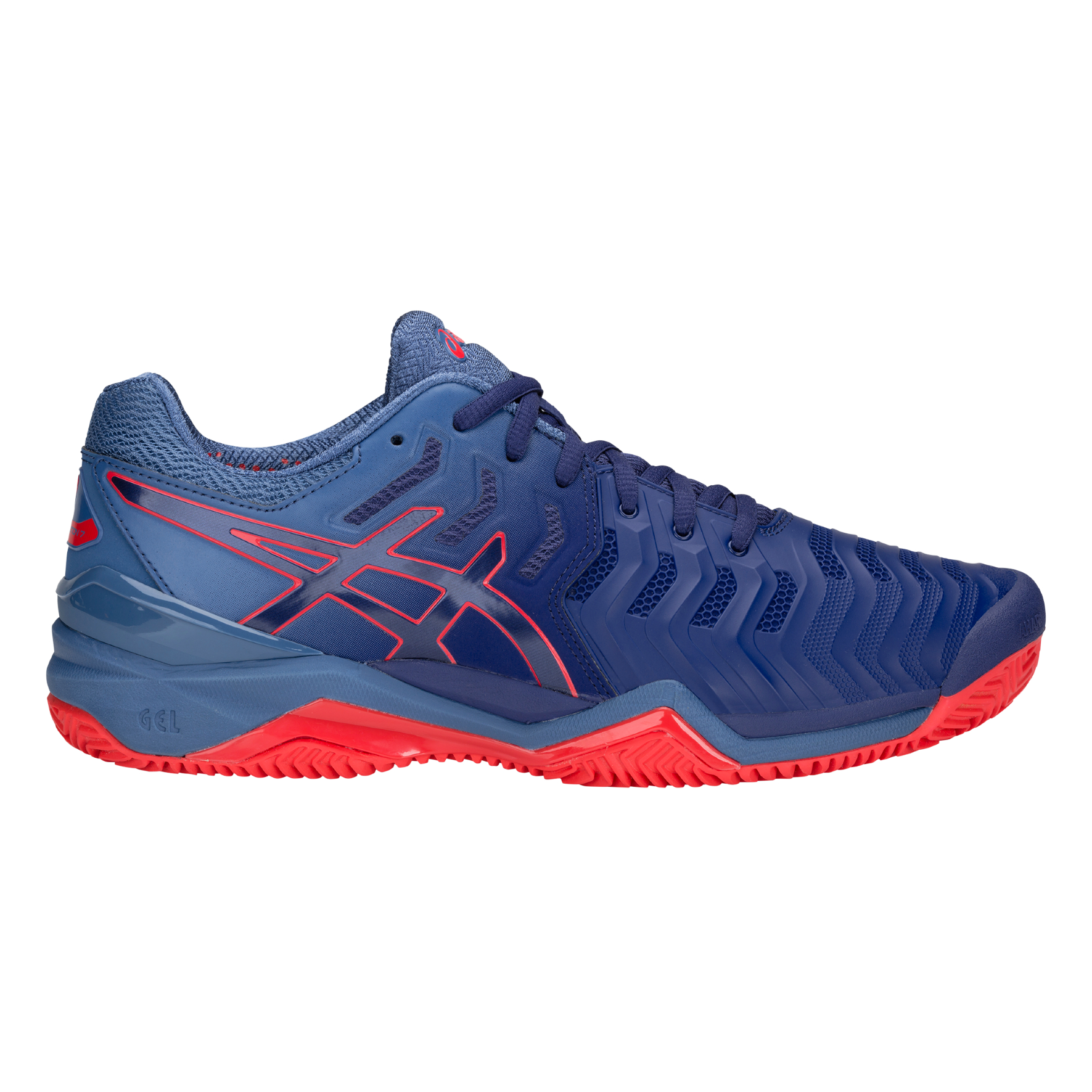 Кроссовки Asics GEL-RESOLUTION 7 CLAY / Мужской / 42 / Синий/Красный photo 3
