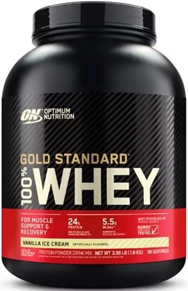 Сывороточный протеин Optimum Nutrition ON 100 WGS GF VAN ICE CREAM 3.96LB/1.8 кг photo 2