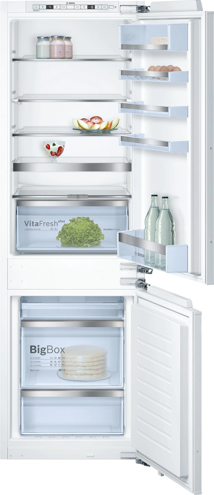 Холодильник двухдверный Bosch KIN86AF30 / 255 л / 177 см / A++ / Белый photo 2