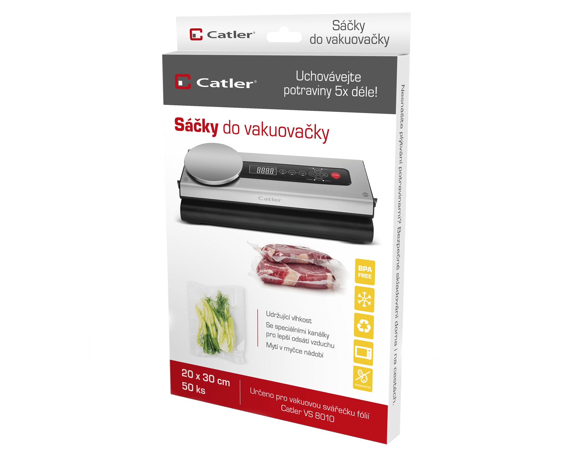 Pelicula vacuum Catler Vacuum bag 20*30 photo 1