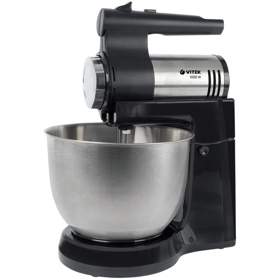 Миксер Стационарный Vitek VT1430 / 5 скоростей / Серебристый photo 1