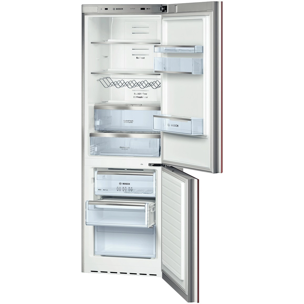 Холодильник двухдверный Bosch KGN36SR31 / 285 л / 185 см / A++ / Красный photo 5