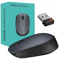 Logitech Wireless Mouse M170 Grey, Optical Mouse for Notebooks, Nano receiver,  Grey, Retail thumbnav 3