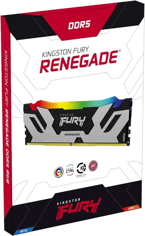 Memorie operativa Kingston FURY® Renegade Silver RGB DDR5-6400 16GB photo 3