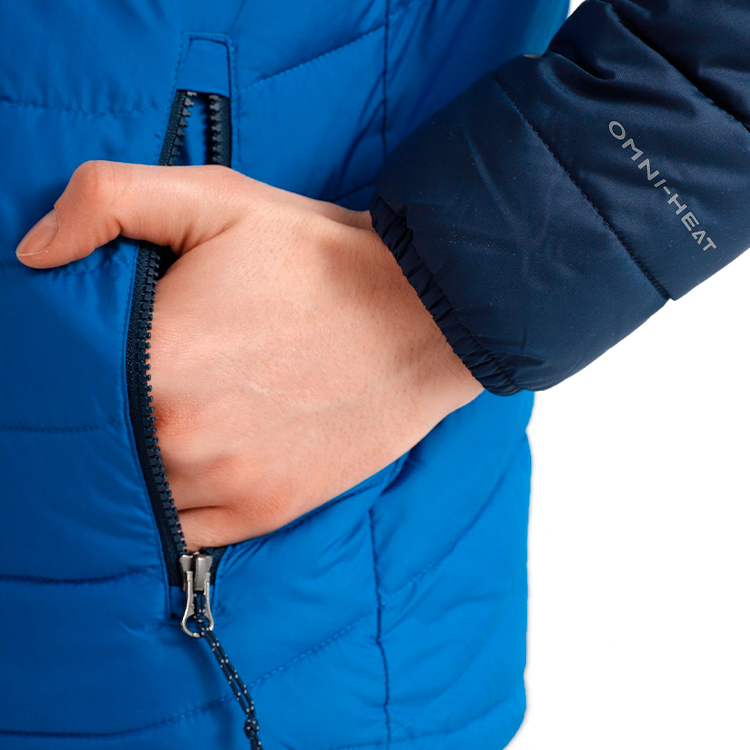 Geacă pt Barbati Columbia Powder Lite Hooded Jacket L Albastru photo 4