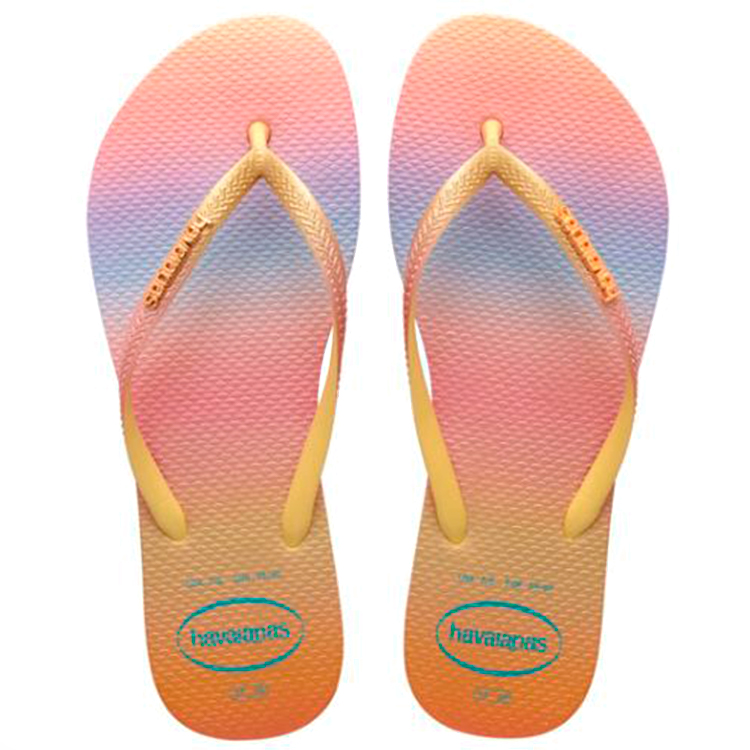 Slapi Havaianas SLIM GRADIENT pt Femei / 39/40 / Galben photo 3