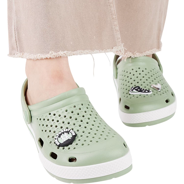 Slapi COQUI Clogs LINDO pt Femei / 40 / Verde-alb photo 5