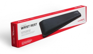 HYPERX Wrist Rest, Black, Cool gel memory foam, Stable, Anti-slip grip, Ergonomic design fits full-sized keyboards, Durable construction with anti-fray stitching, 457mm x 88mm x 22mm thumbnav 1