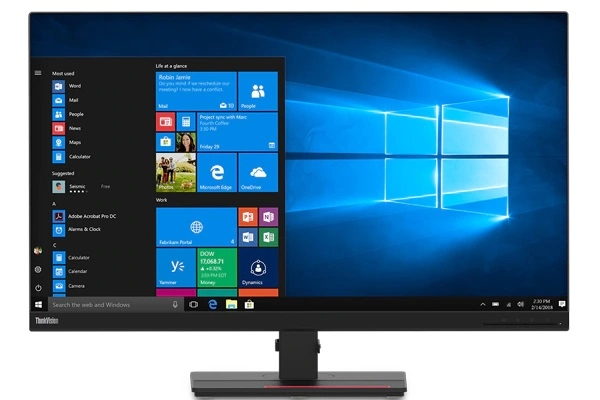 31.5" LENOVO IPS LED ThinkVision T32p-20 4K Black (4ms, 1000:1, 350cd, 3840 x 2160, 178°/178°, HDMI, DisplayPort, USB-C (Video, Power, Data), USB Hub: 4 x USB3.1, Audio Line-out, Heigh Adjustment, VESA) photo 1