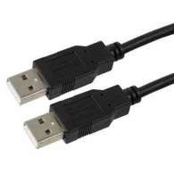 Cable USB2.0 - 1.8m - Cablexpert CCP-USB2-AMAM-6, 1.8 m, USB 2.0 A-plug to A-plug, Black 