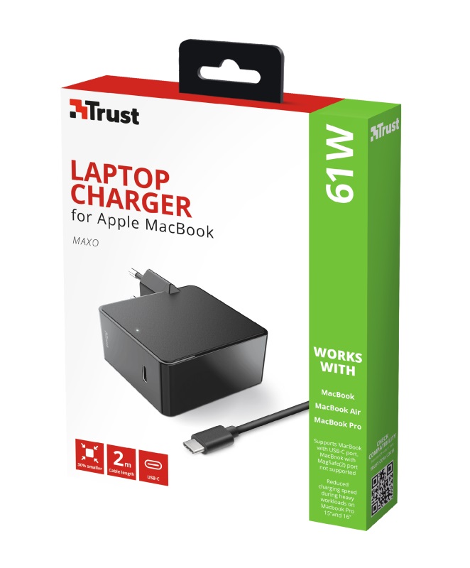 USB-C AC Adapter Trust, 61W + Cable photo 4