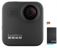Action Camera GoPro MAX 360 footage, Photo-Video Resolutions:16.6MP/30FPS-5.6K30, 2xslow-motion, waterproof 5m,6x microphones Spherical audio, Max hyper smooth video,Live streaming,Time Lapse,PowerPano,GPS,Wi-Fi,Bluetooth,microSD,USB-C,1600mAh,154g 
