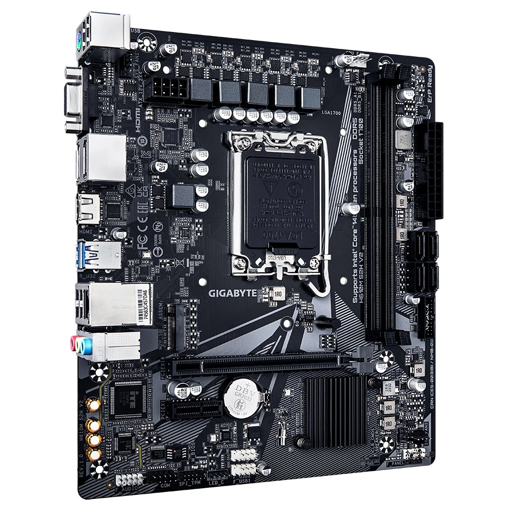 Placa de baza GIGABYTE H610M S2H V2/ 1700/ H610/ DDR5/ mATX photo 4