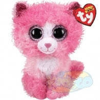 TY TY36479 Bb Reagan - Pink Cat With Curly Hair 24cm 