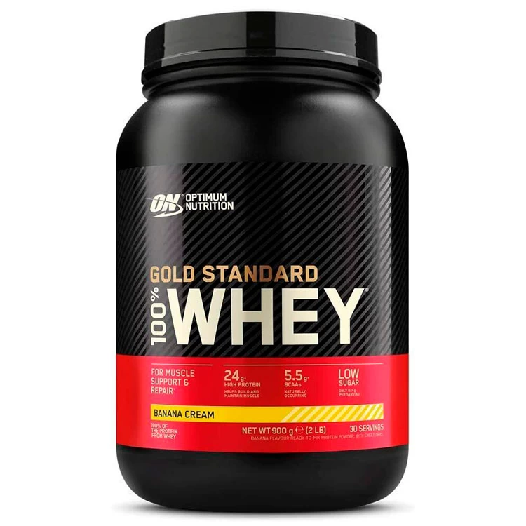 Сывороточный протеин Optimum Nutrition ON 100% WHEY GOLD BANANA CREAM 2LB/907 г photo 1