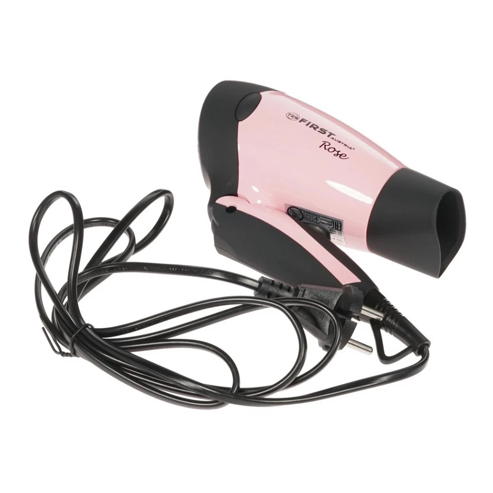 Фен First FA56533 1300W Чёрный с розовым photo 5