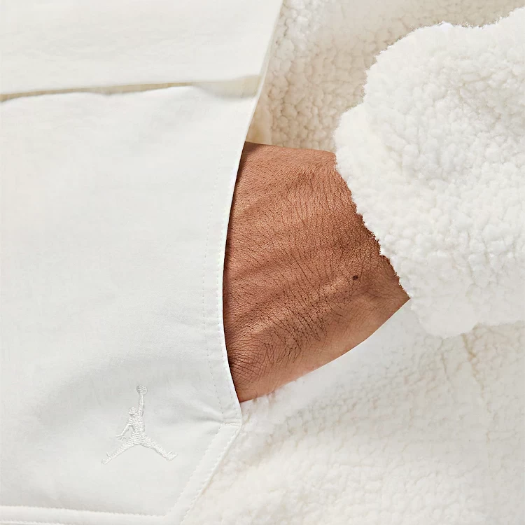 Hanorac pt bărbați Nike M J FLIGHT SHERPA TOP L Alb photo 5