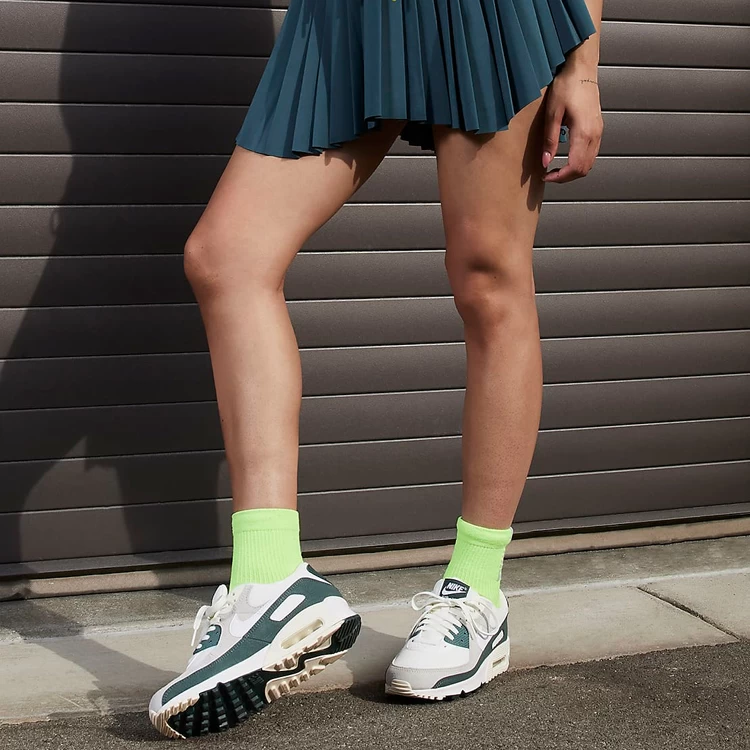 Кроссовки Nike AIR MAX 90 / Женский / 39 / Белый/Зеленый photo 5