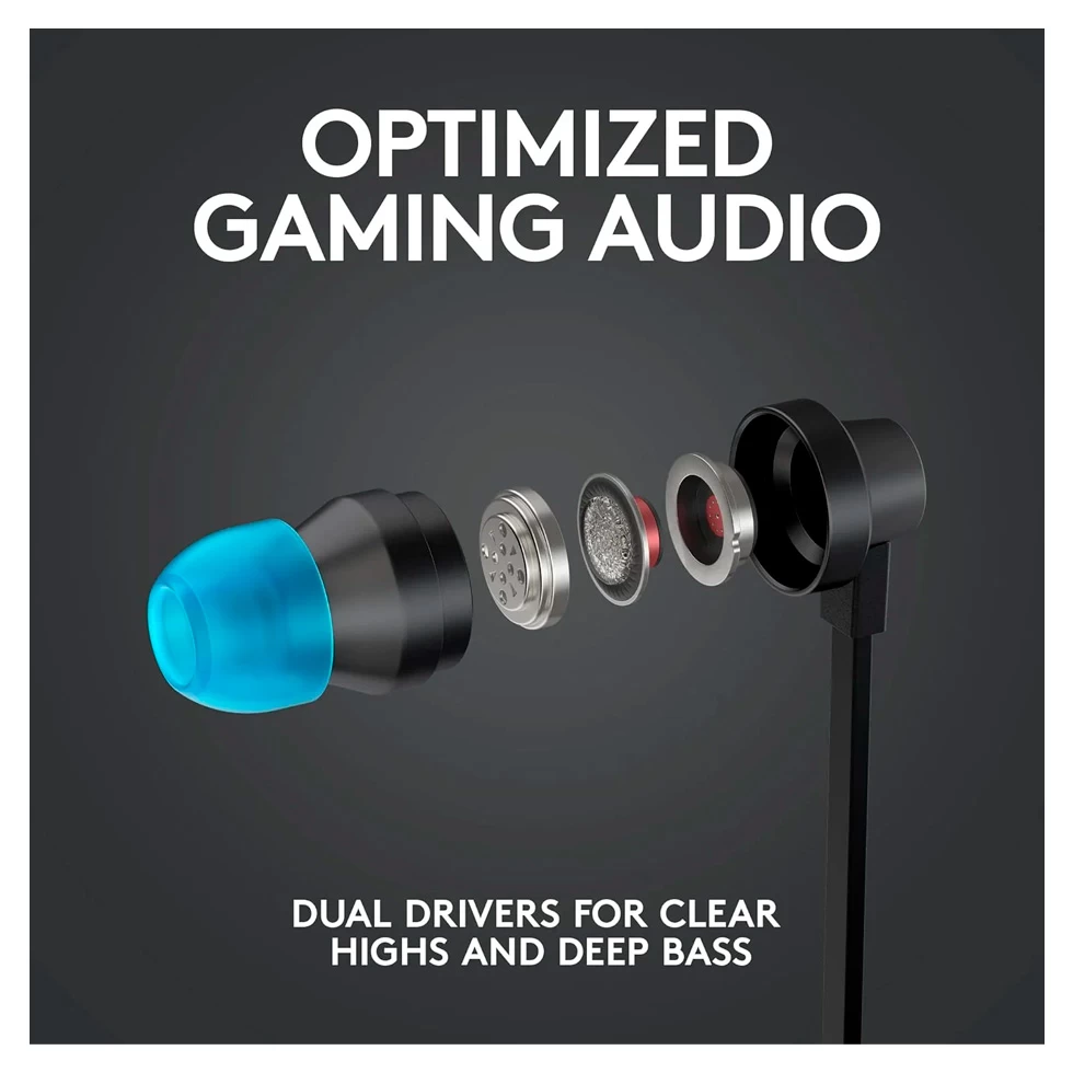 Наушники Logitech G 333 Чёрный с синим Проводные / Игровой / Чёрный с синим photo 8