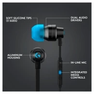 Наушники Logitech Earphones G333 Wired  Black thumbnav 7