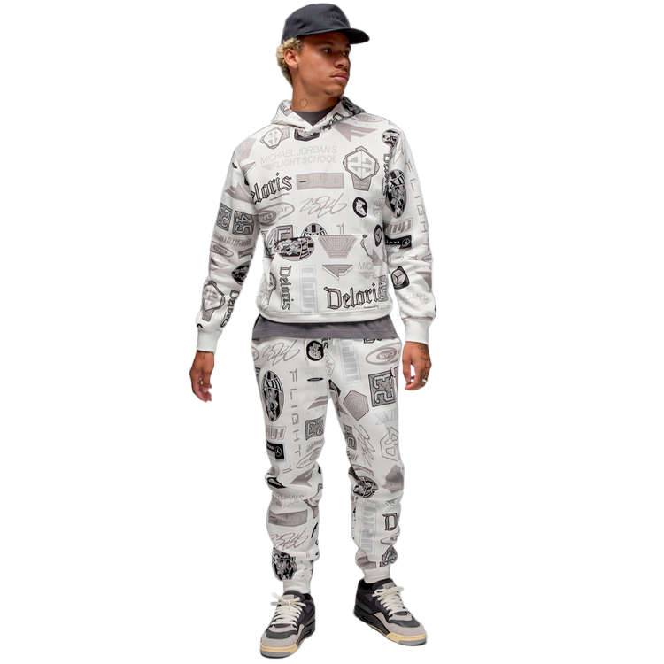 Брюки Nike M J ESS AOP FLC PANT XL Белый Мужской photo 4