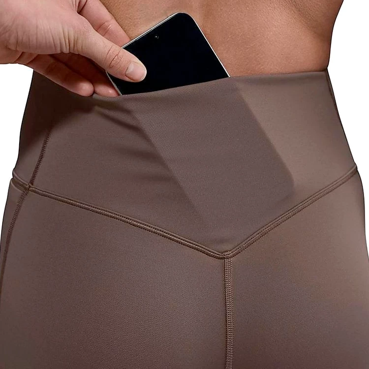 Panta-colanti Nike W NK DF UNIVERSA HR PKT TGHT / Femei / S / Maro photo 5