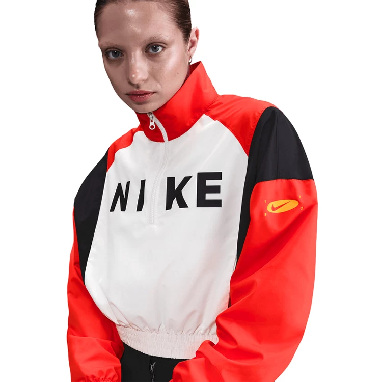 Jacheta Nike W NSW CLSSC WVN REMIX LTWT PO XS Bej Femei photo 4