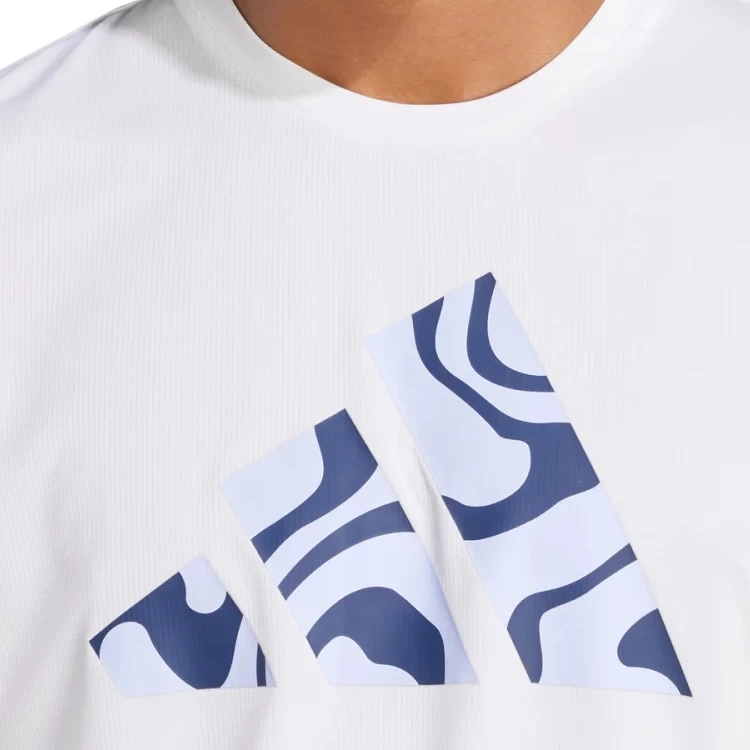 Tricou bărbătesc Adidas RUN IT BL TEE M L Alb photo 4